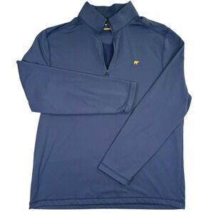 Jack‎ Nicklaus StayDri 1/4 Zip Pullover Men's Medium Blue Golf Stretch Top